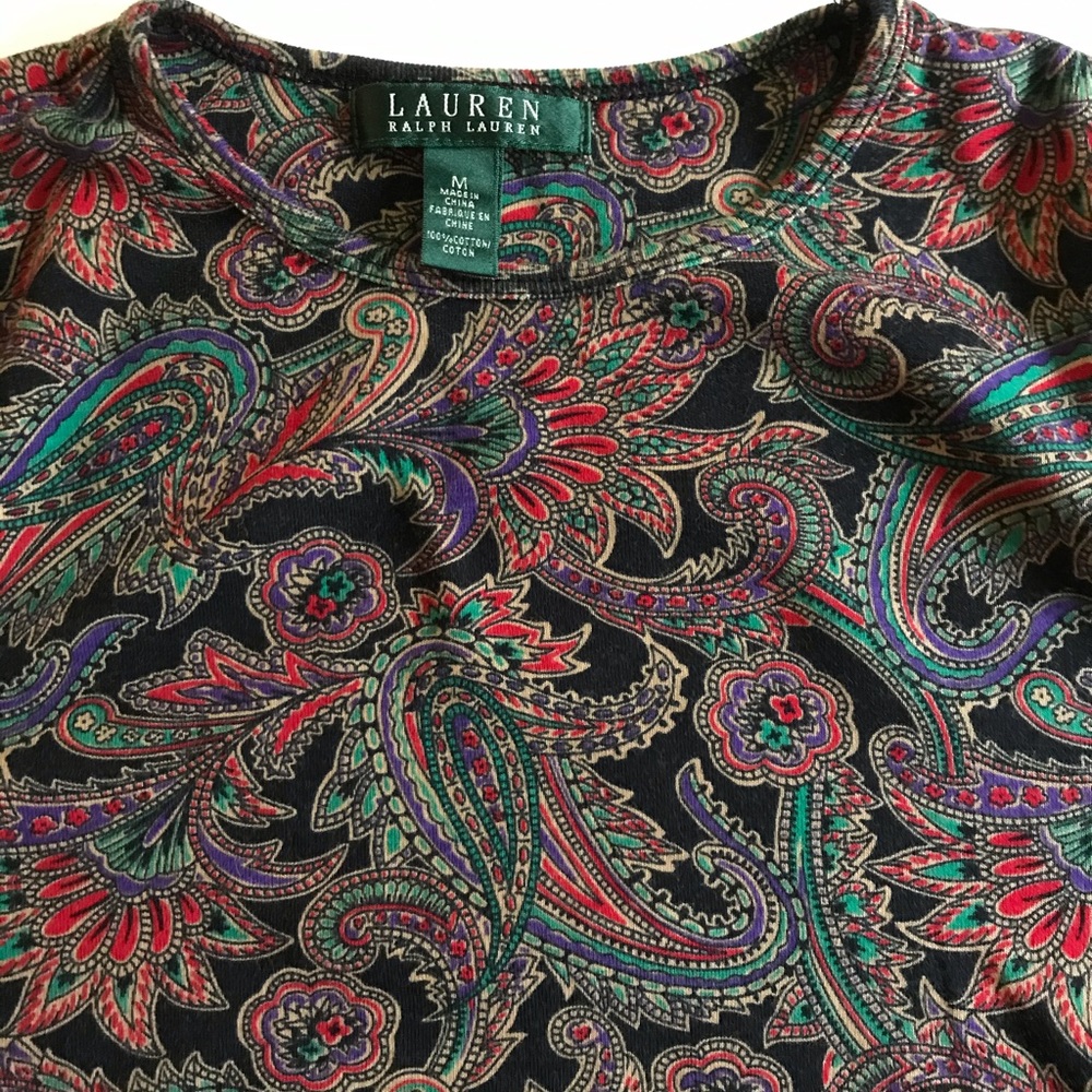 NWOT Lauren by Ralph Lauren Long Sleeves Tee Shirt - Picture 4 of 6